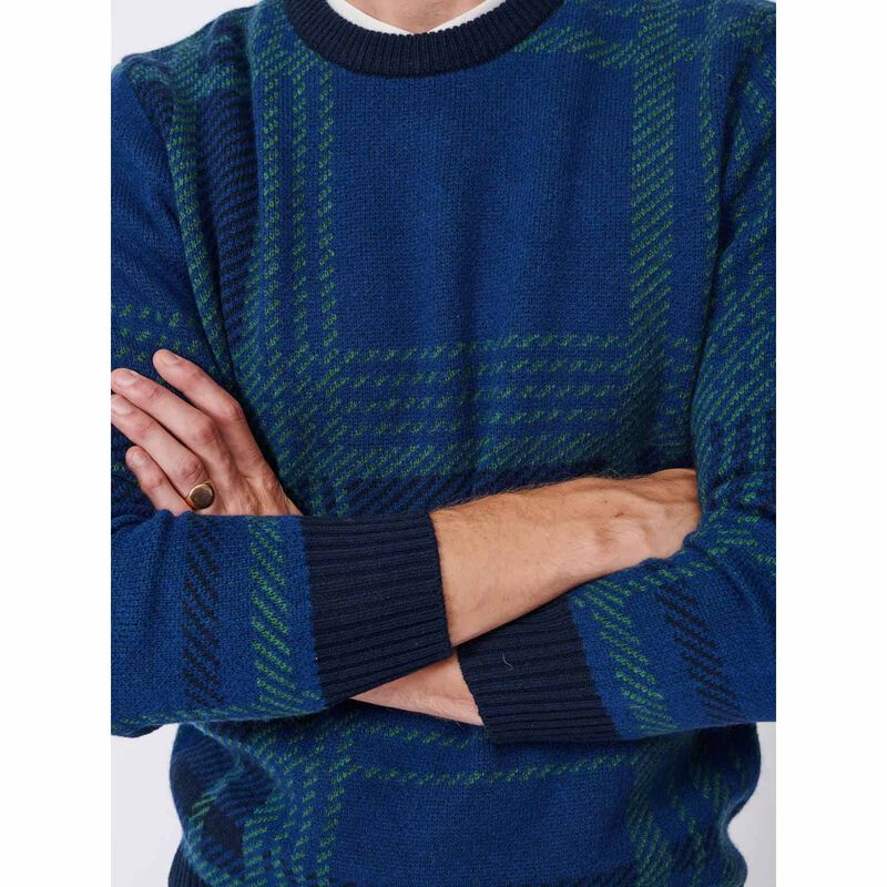 Aubin Mumby Checked Crew Jumper image number 2